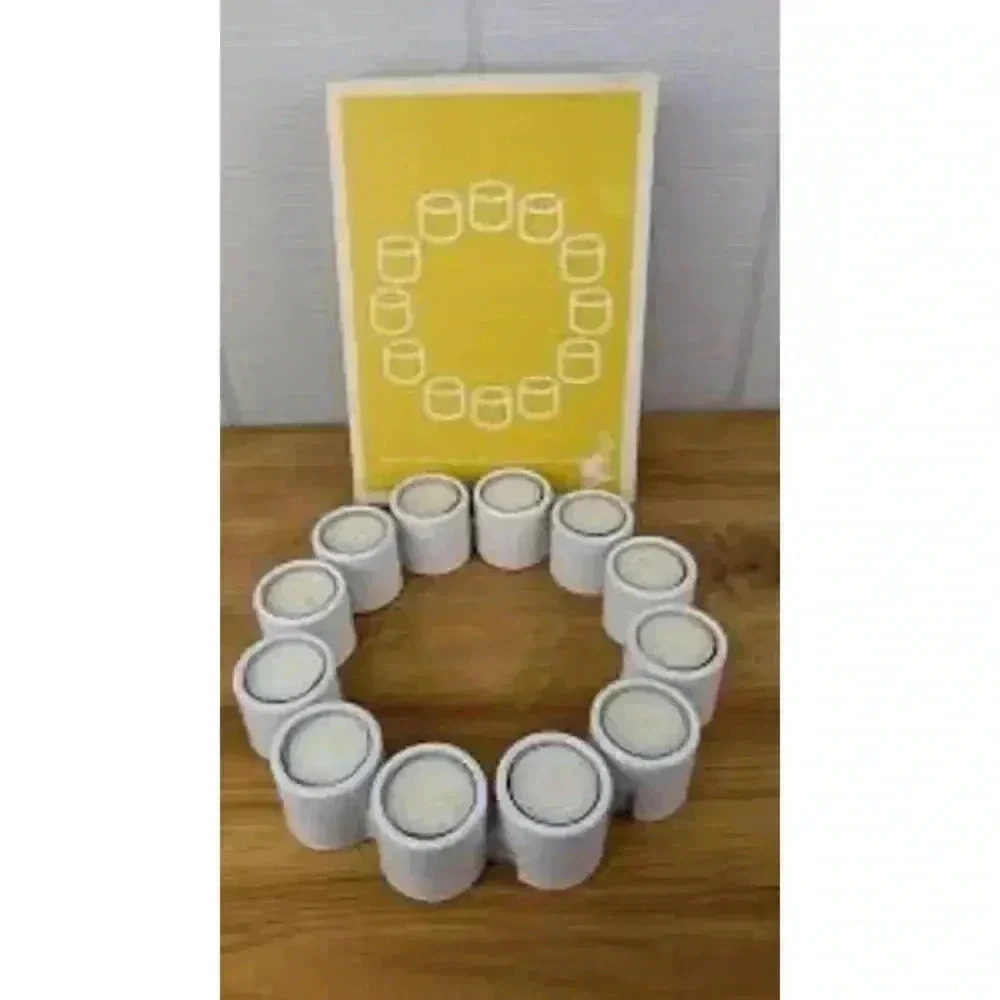 IKEA PS VARMELJUSHALLARE-EHLEN JOHANNSON‎ SET 12 INTERLOCKING Chain CANDLE CUPS
